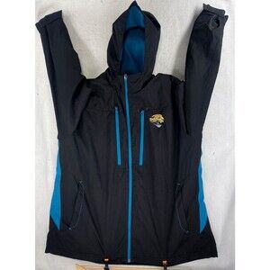Jacksonville Jaguars Jacket Men XL NFL onfield Reebok Full Zip Hood  Black Blue